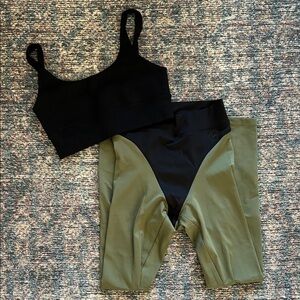 HEROS THE 80s LEGGING BLACK/OLIVE SIZE XS